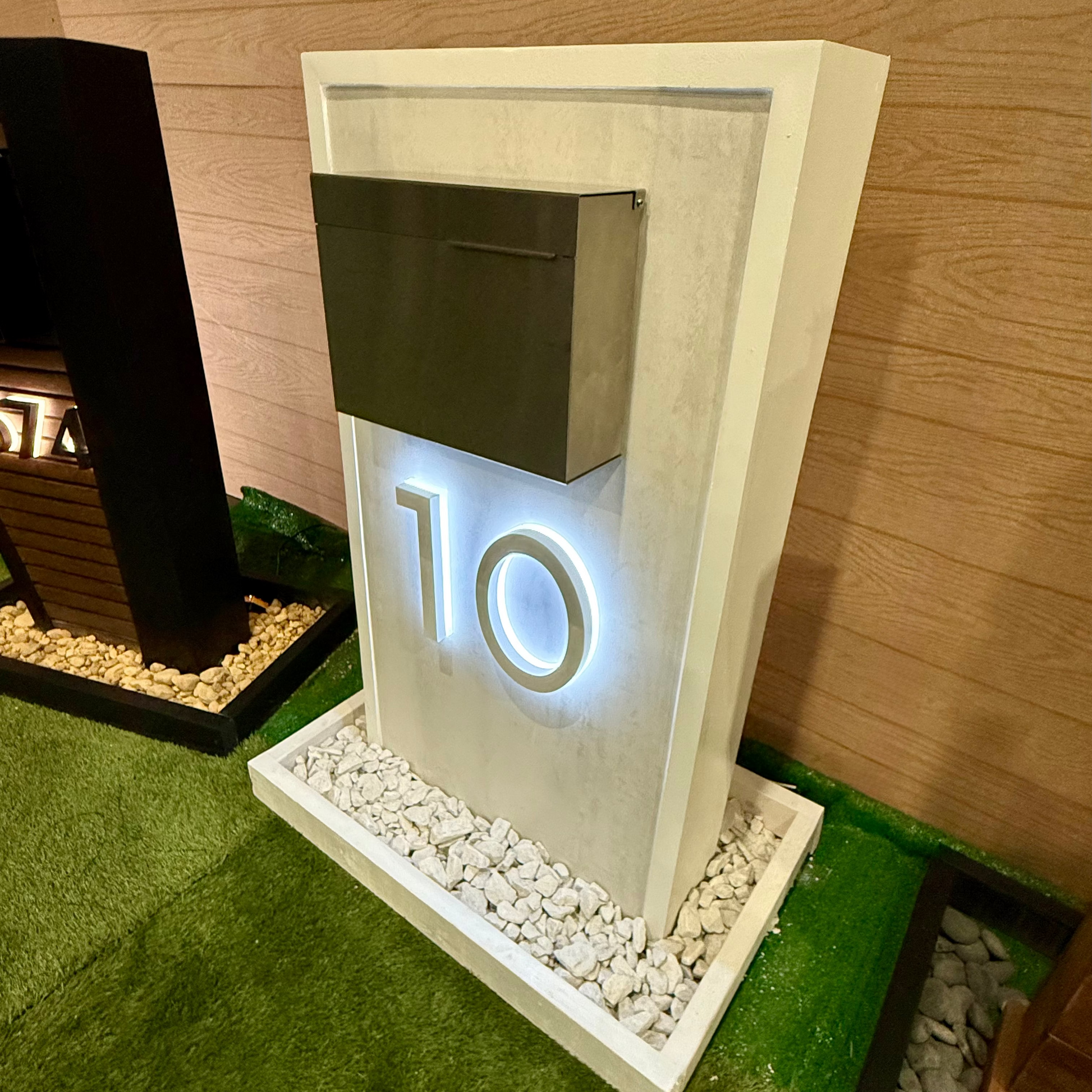 Slate Serenity Mailbox (LED Backlit) - Discontinued - Dream Mailboxes