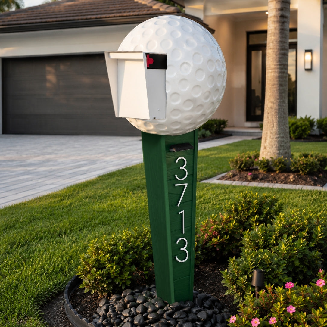 The Tee Box™ Golf Ball Mailbox - Dream Mailboxes