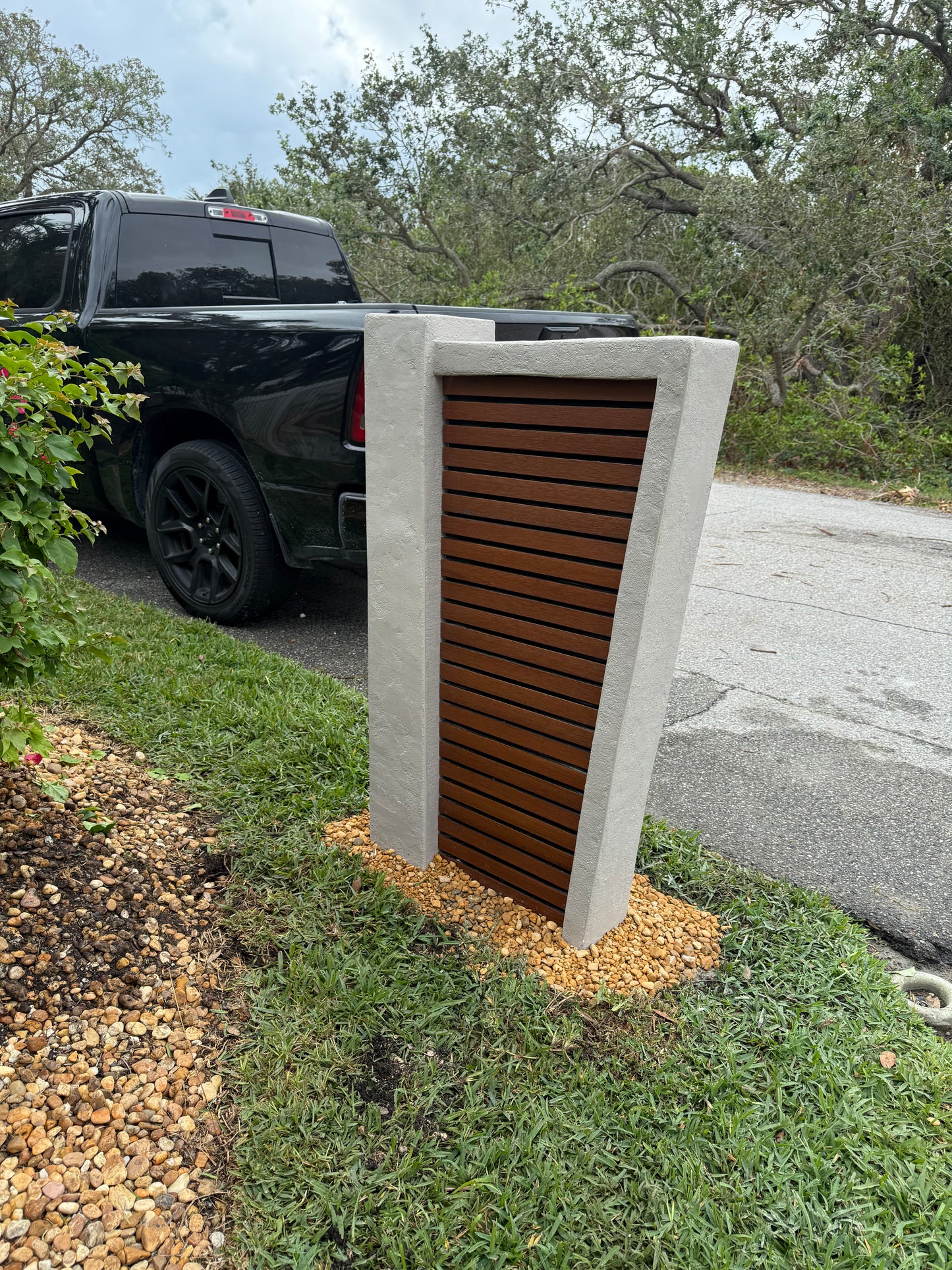 Vista Valley Stucco Mailbox (LED Backlit) - Dream Mailboxes
