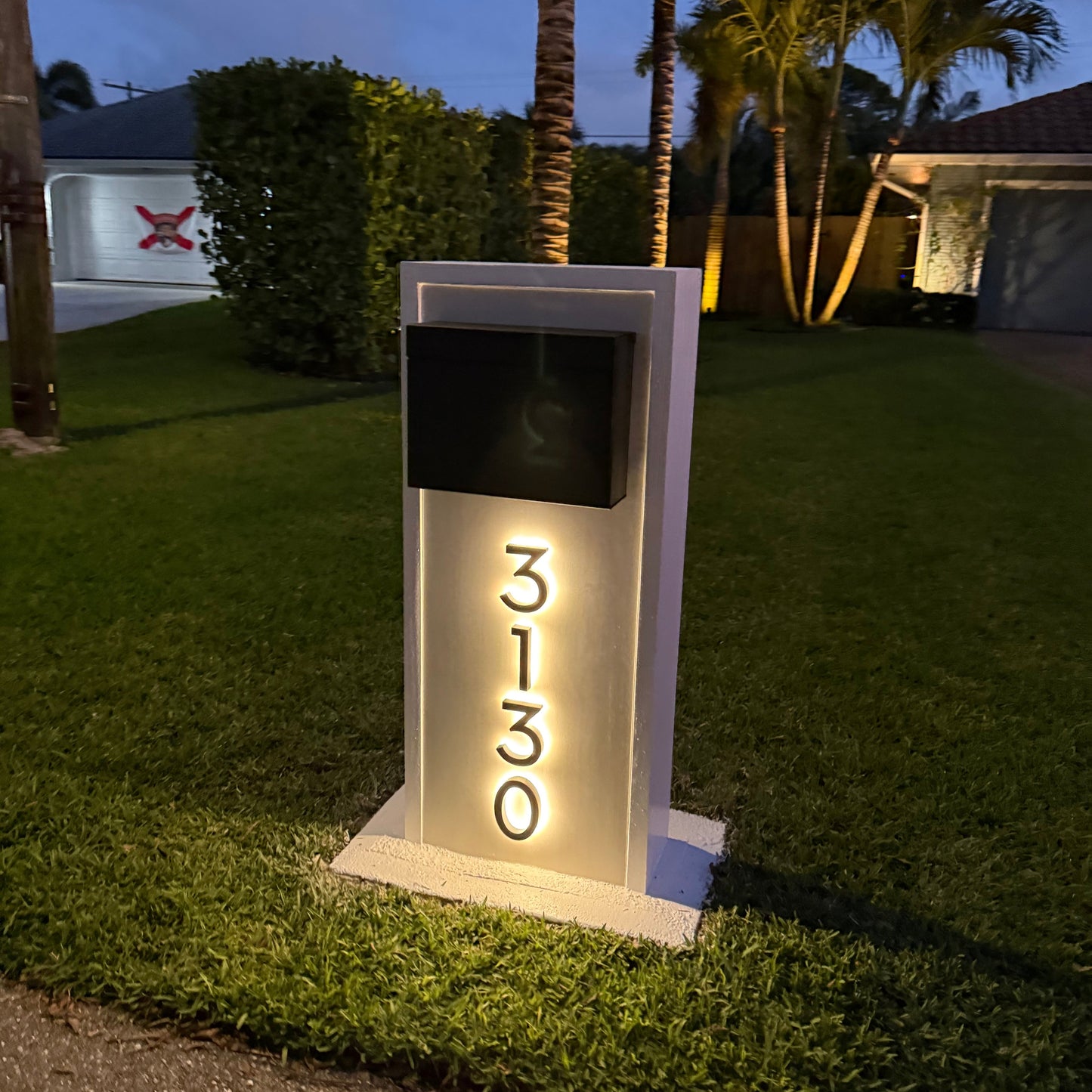 Slim Slate Serenity Mailbox (LED Backlit)