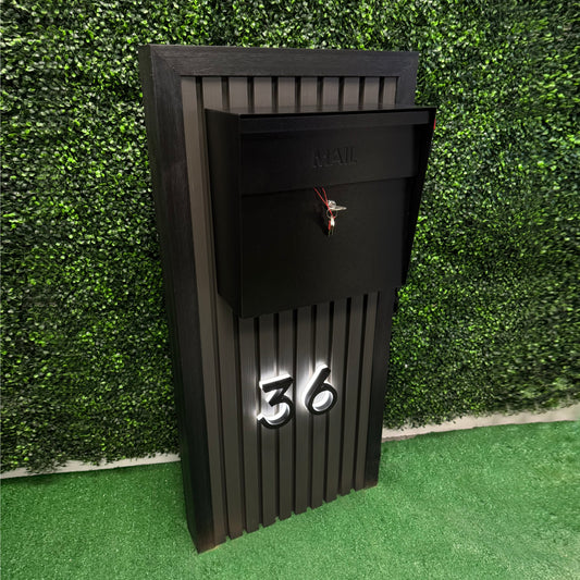 LinearLuxe Composite Mailbox (LED Backlit) - Dream Mailboxes