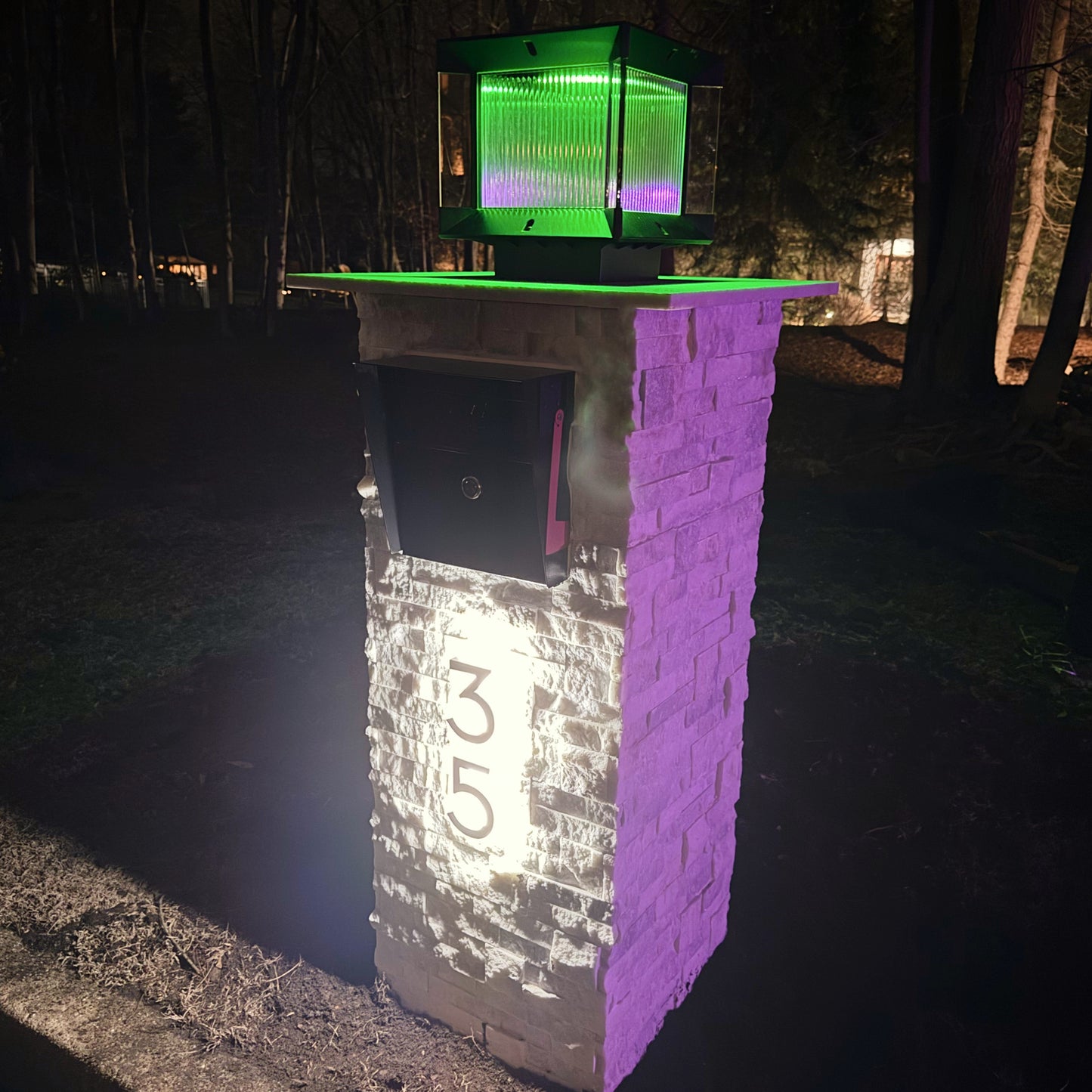 Marble Pillar Mailbox - Dream Mailboxes