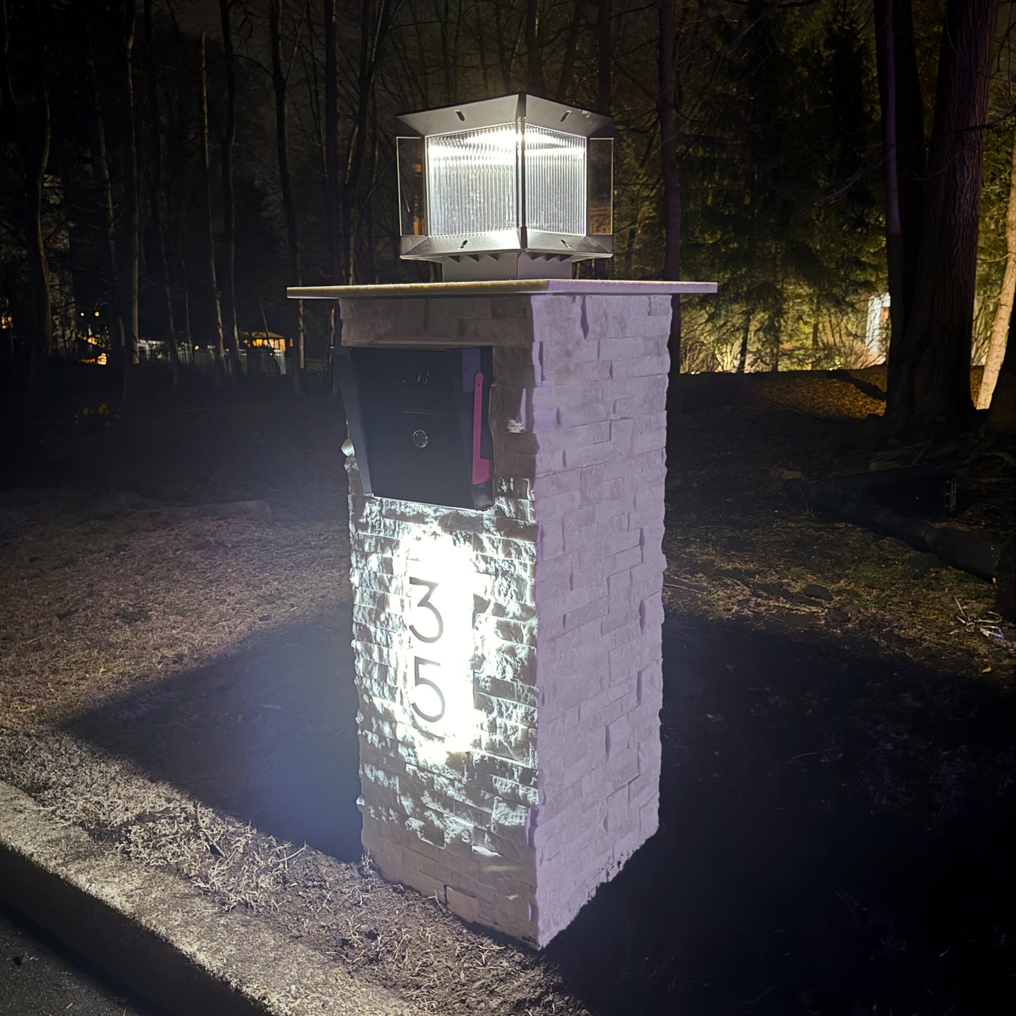 Marble Pillar Mailbox - Dream Mailboxes