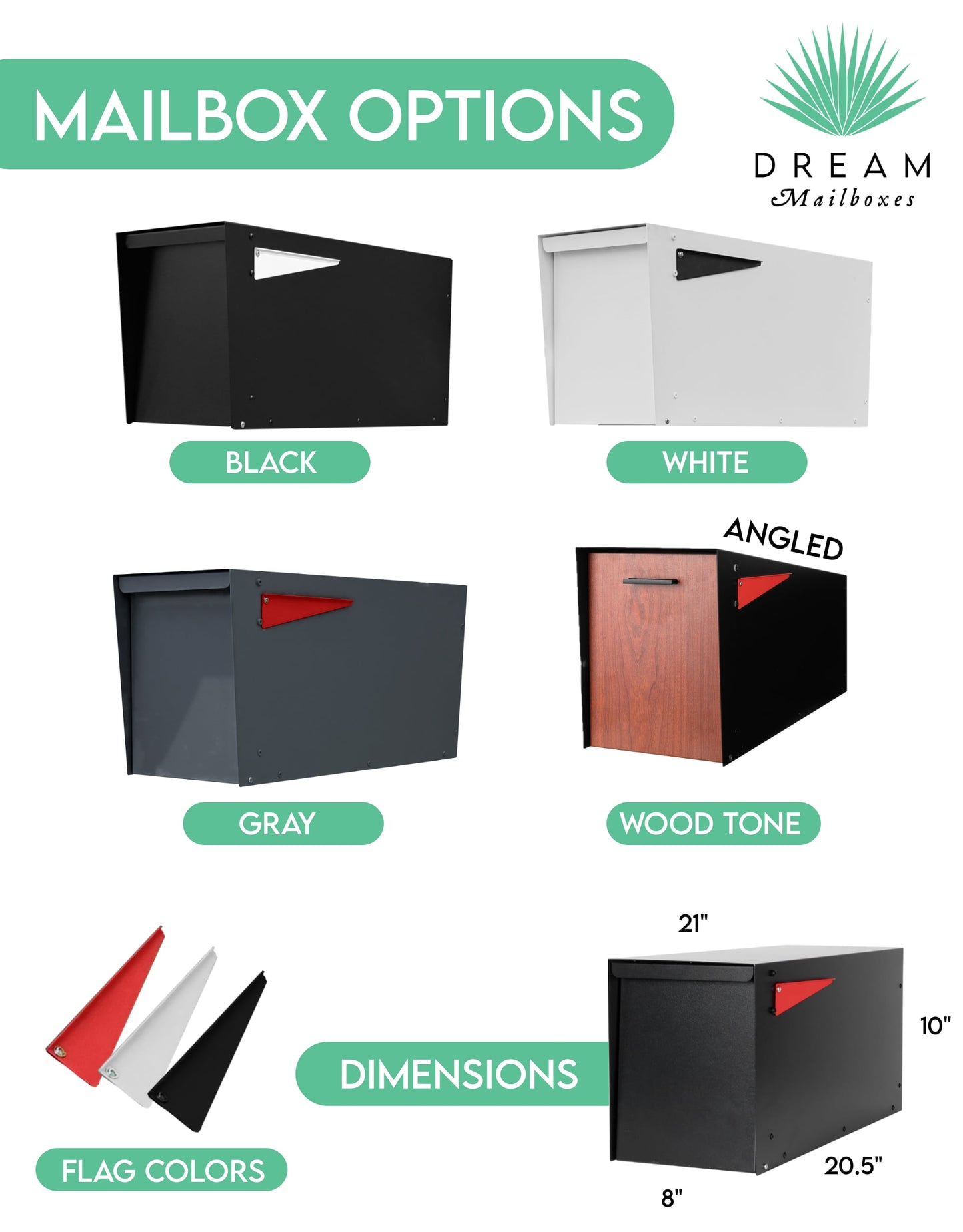 Stucco Agave Post 2.0 Mailbox (LED Backlit) - Dream Mailboxes