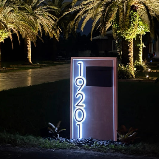 Slate Serenity Mailbox (LED Backlit) - Dream Mailboxes