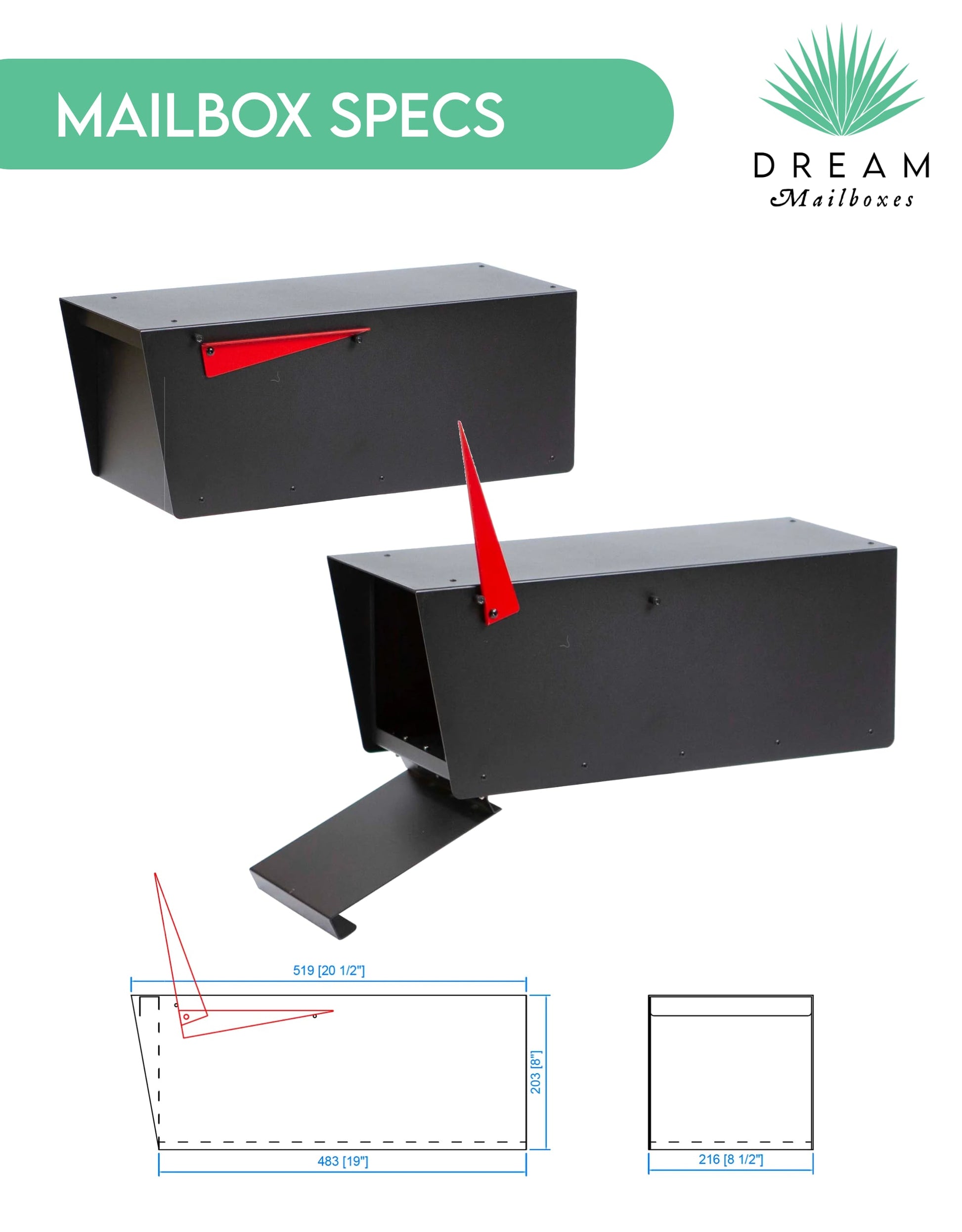 Solara Slatwall Composite Mailbox - Dream Mailboxes