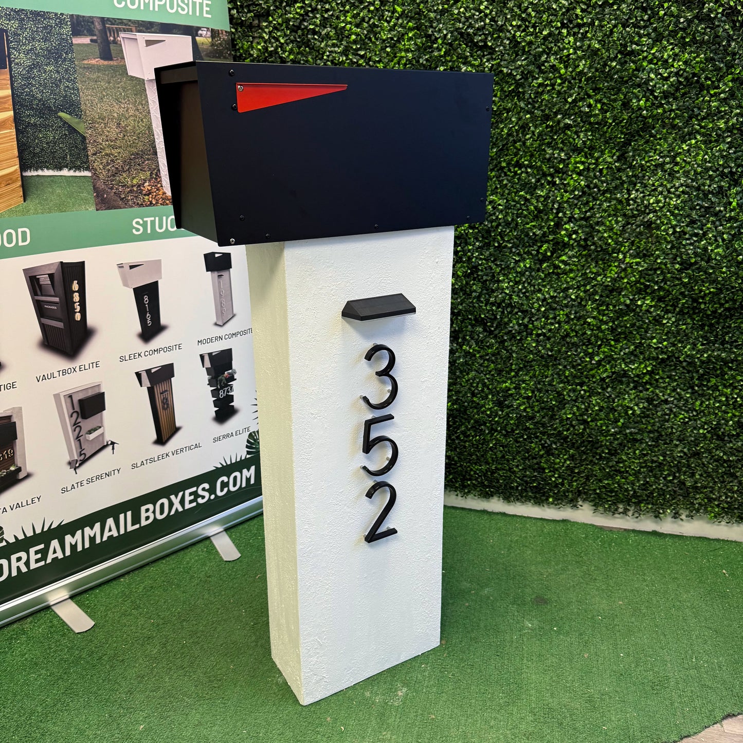 Stucco Agave Post 2.0 Mailbox - Dream Mailboxes