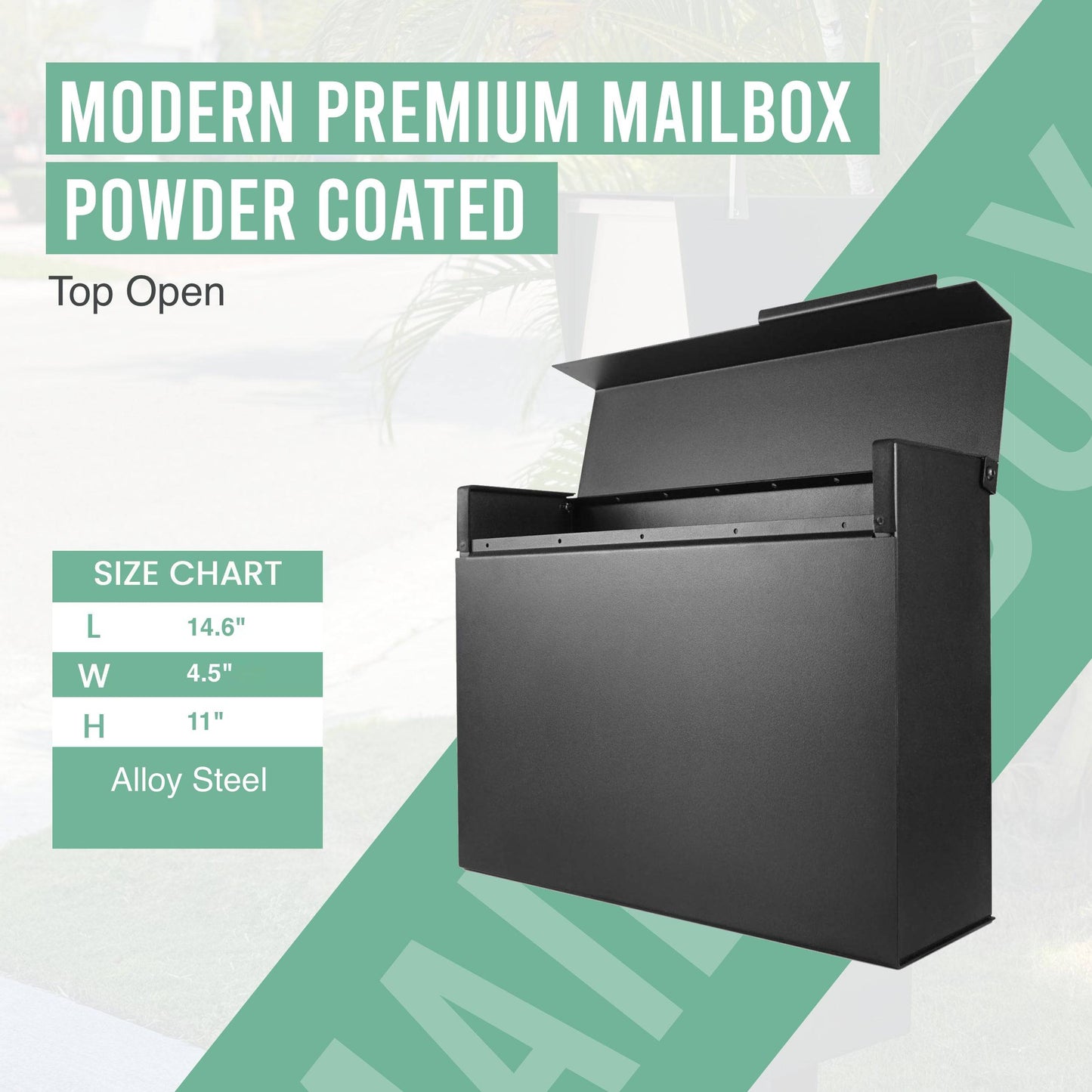 Slate Anthracite Mailbox - Dream Mailboxes