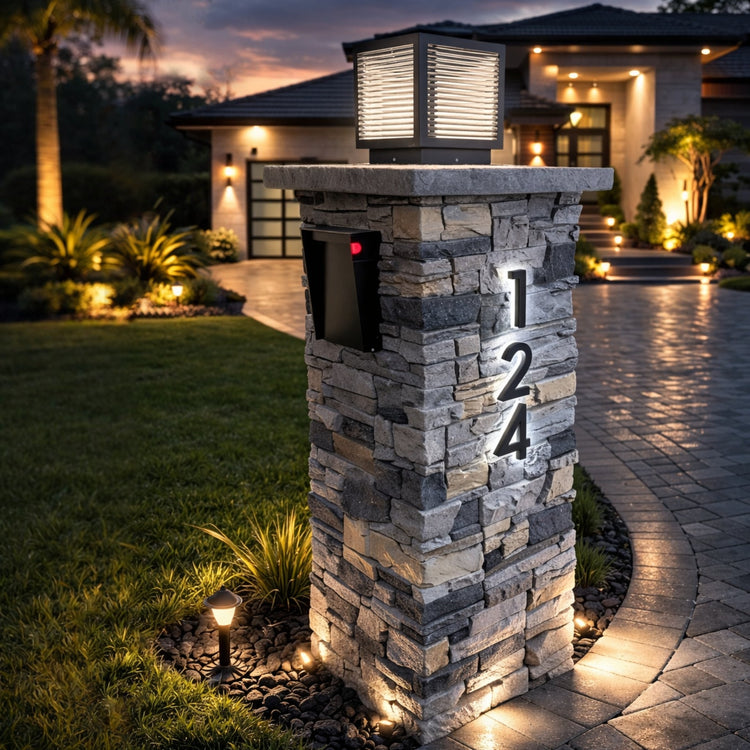 Faux Stone Mailboxes