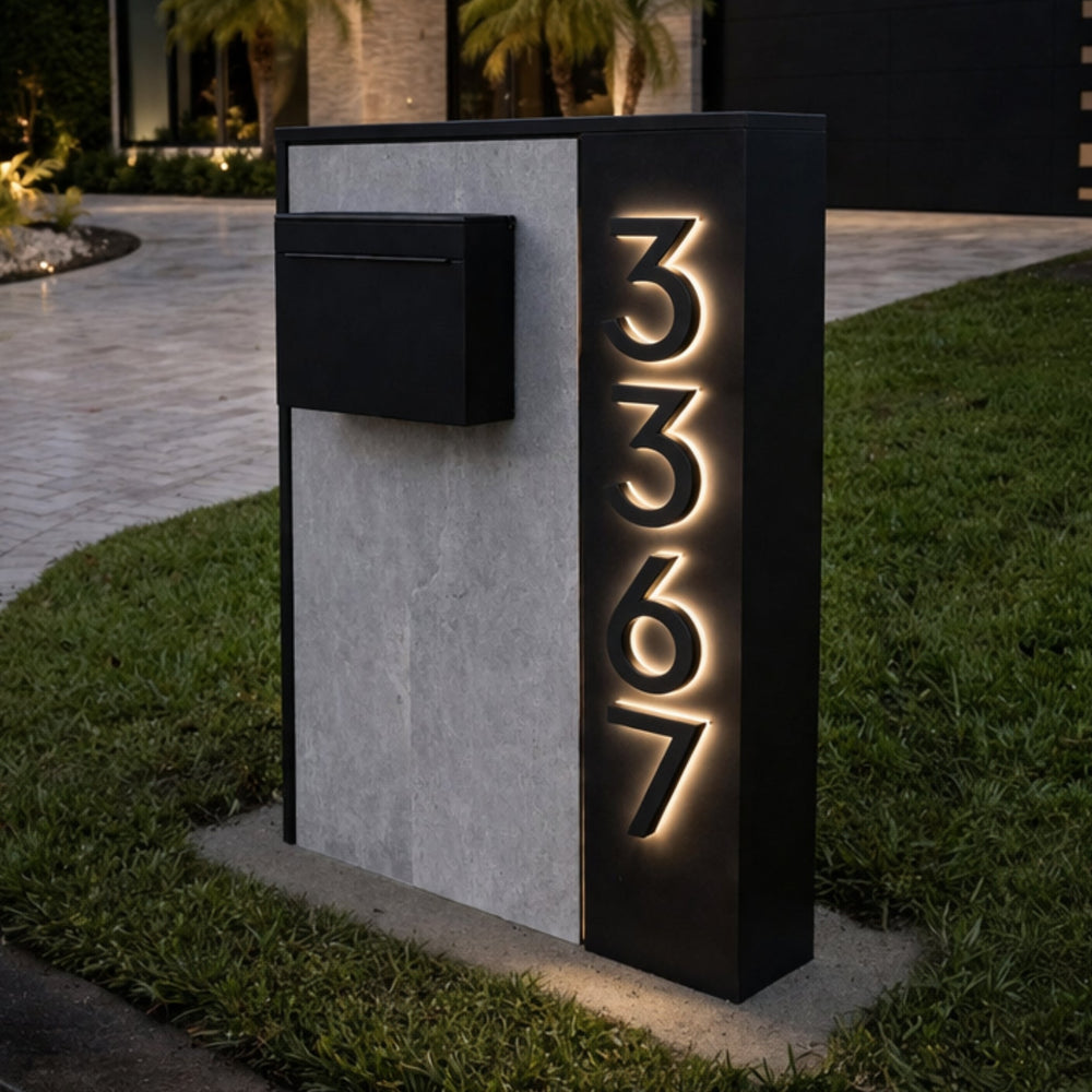Led Mailbox Numbers Modern & Custom Mailboxes | Dream Mailboxes