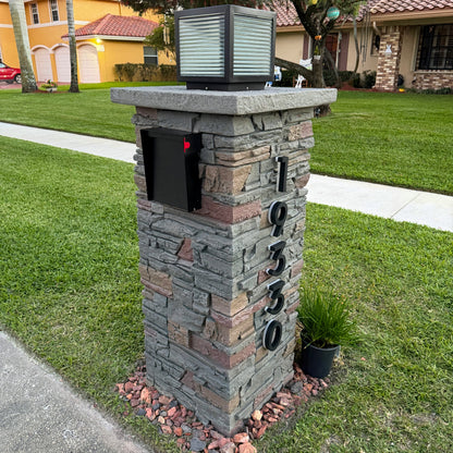 Faux Marble Pillar Mailbox - Dream Mailboxes