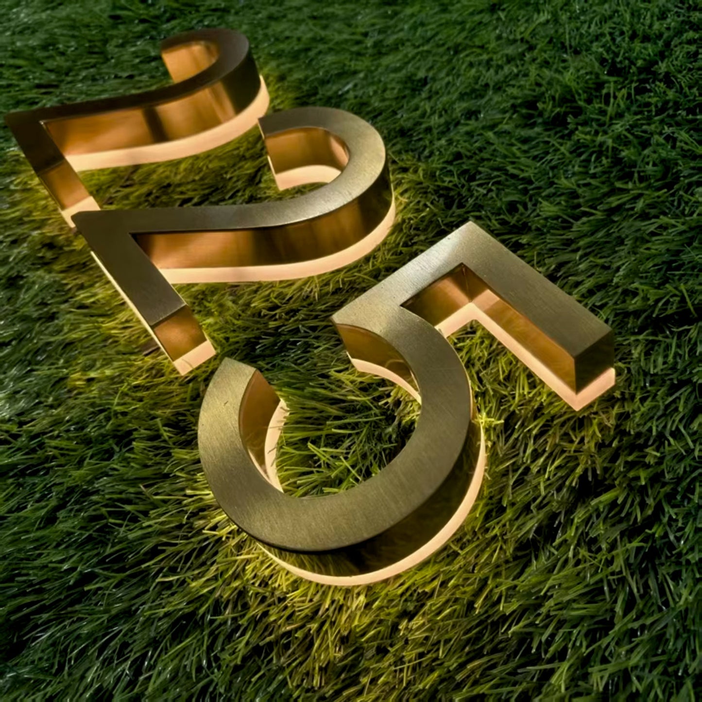 Custom LED Backlit House Numbers | Illuminated Address Numbers - Dream Mailboxes