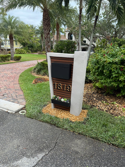 Vista Valley Stucco Mailbox (LED Backlit)