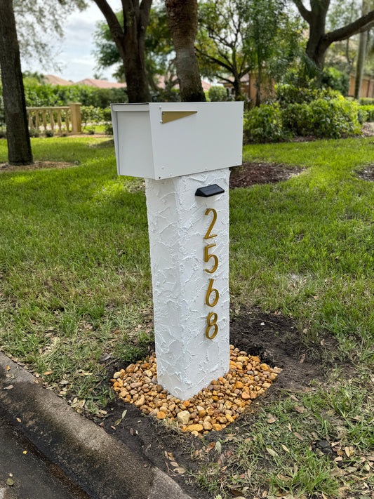 Stucco Agave Post 2.0 Mailbox