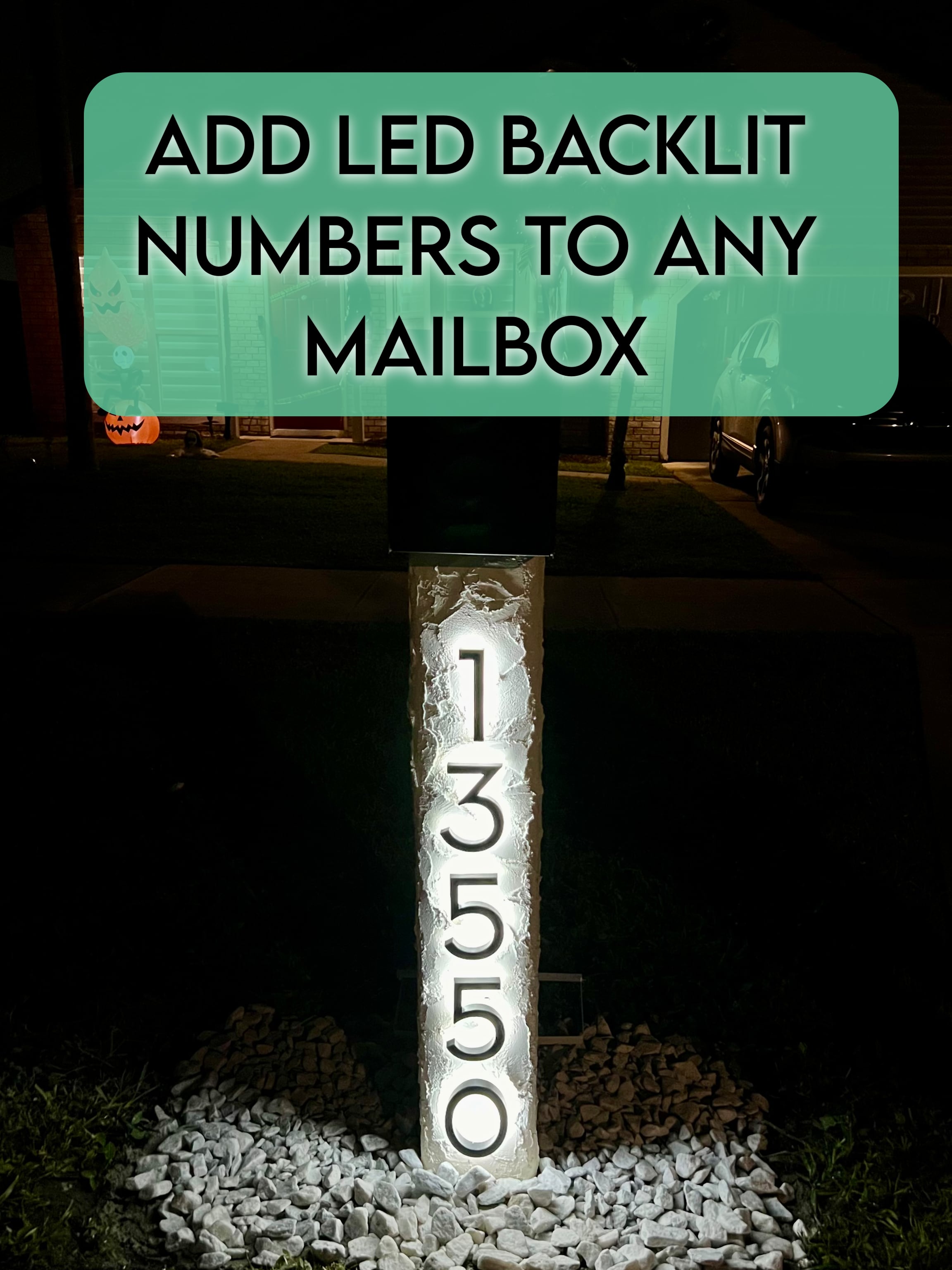 LED Backlit Number Upgrade | Dream Mailboxes