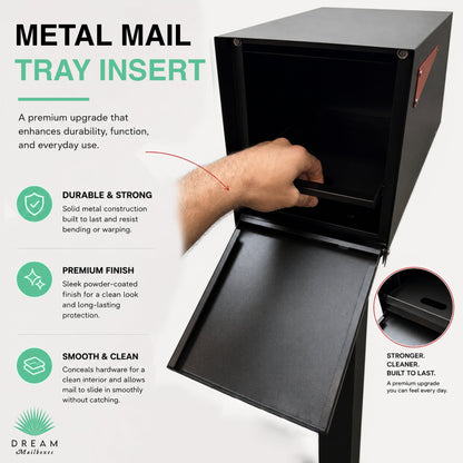 HOA Duplex Metaline Post Mailbox