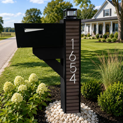 Modern Farmhouse Mailbox - Composite Slats