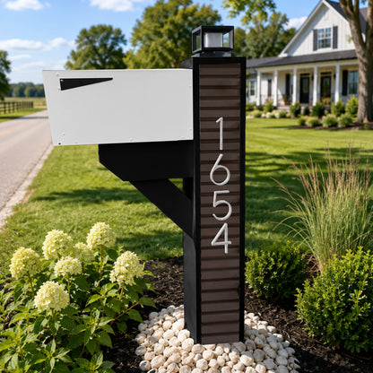 Modern Farmhouse Mailbox - Composite Slats