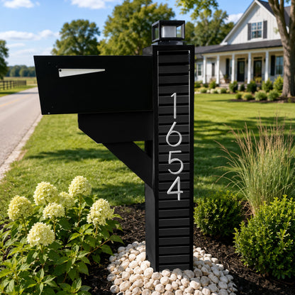 Modern Farmhouse Mailbox - Composite Slats