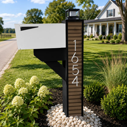 Modern Farmhouse Mailbox - Composite Slats