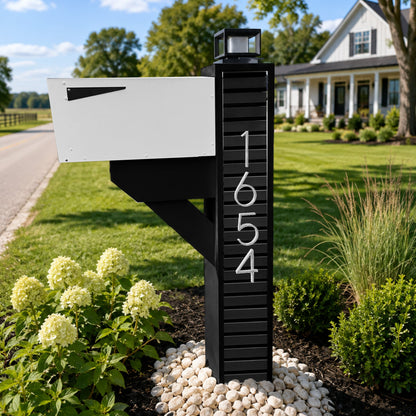 Modern Farmhouse Mailbox - Composite Slats