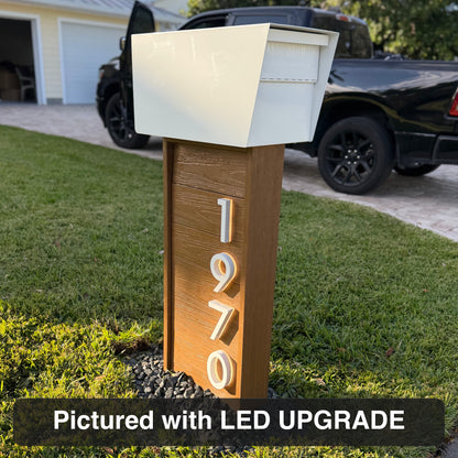 Modern Classic Composite Back Open Mailbox - (Locking)