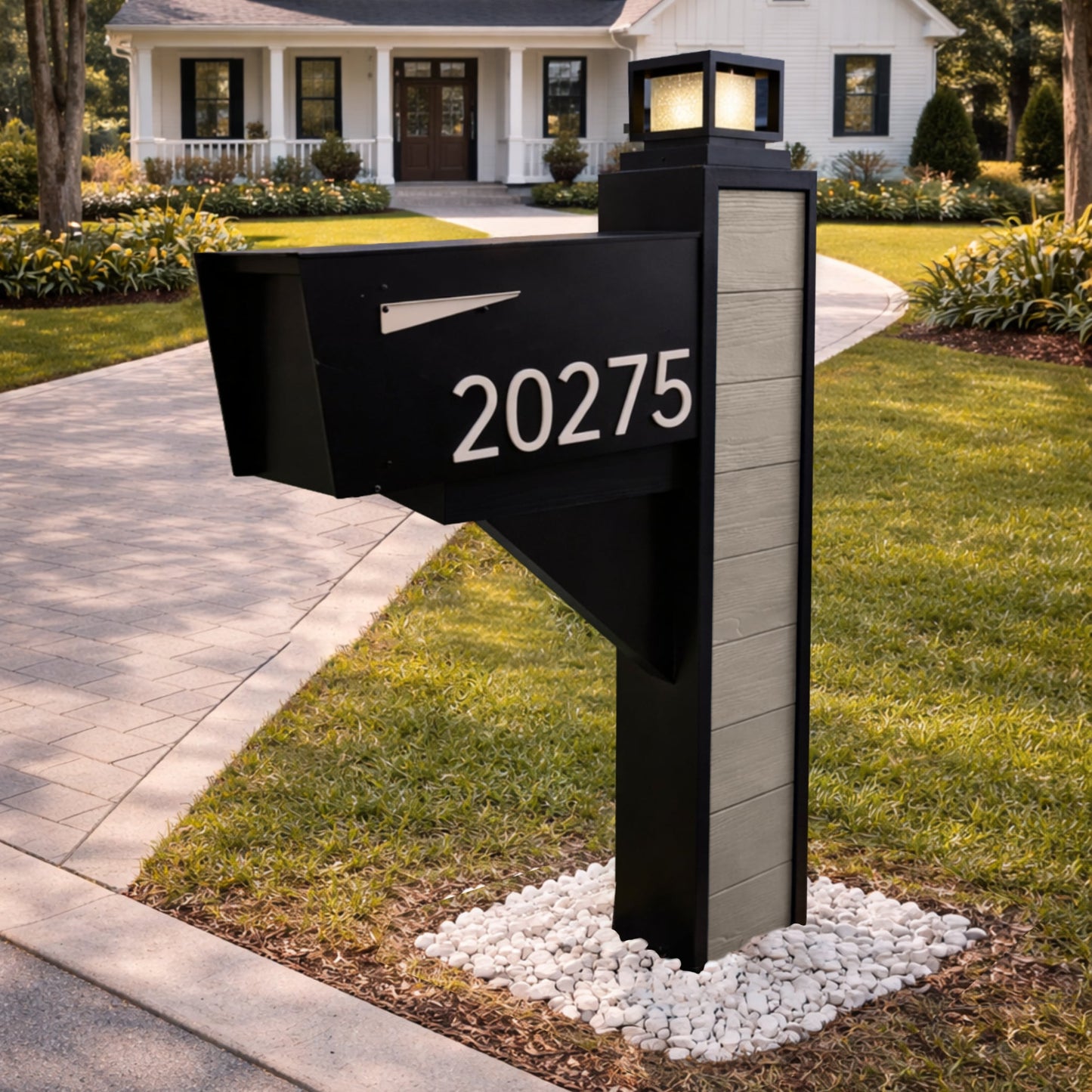 Modern Farmhouse Mailbox – Composite Edition - Dream Mailboxes