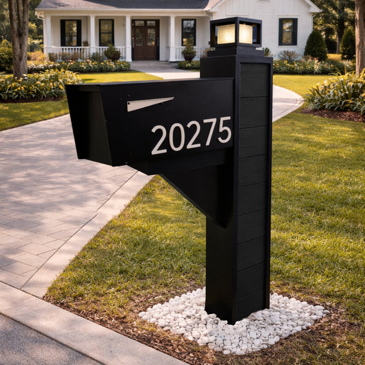 Modern Farmhouse Mailbox – Composite Edition - Dream Mailboxes