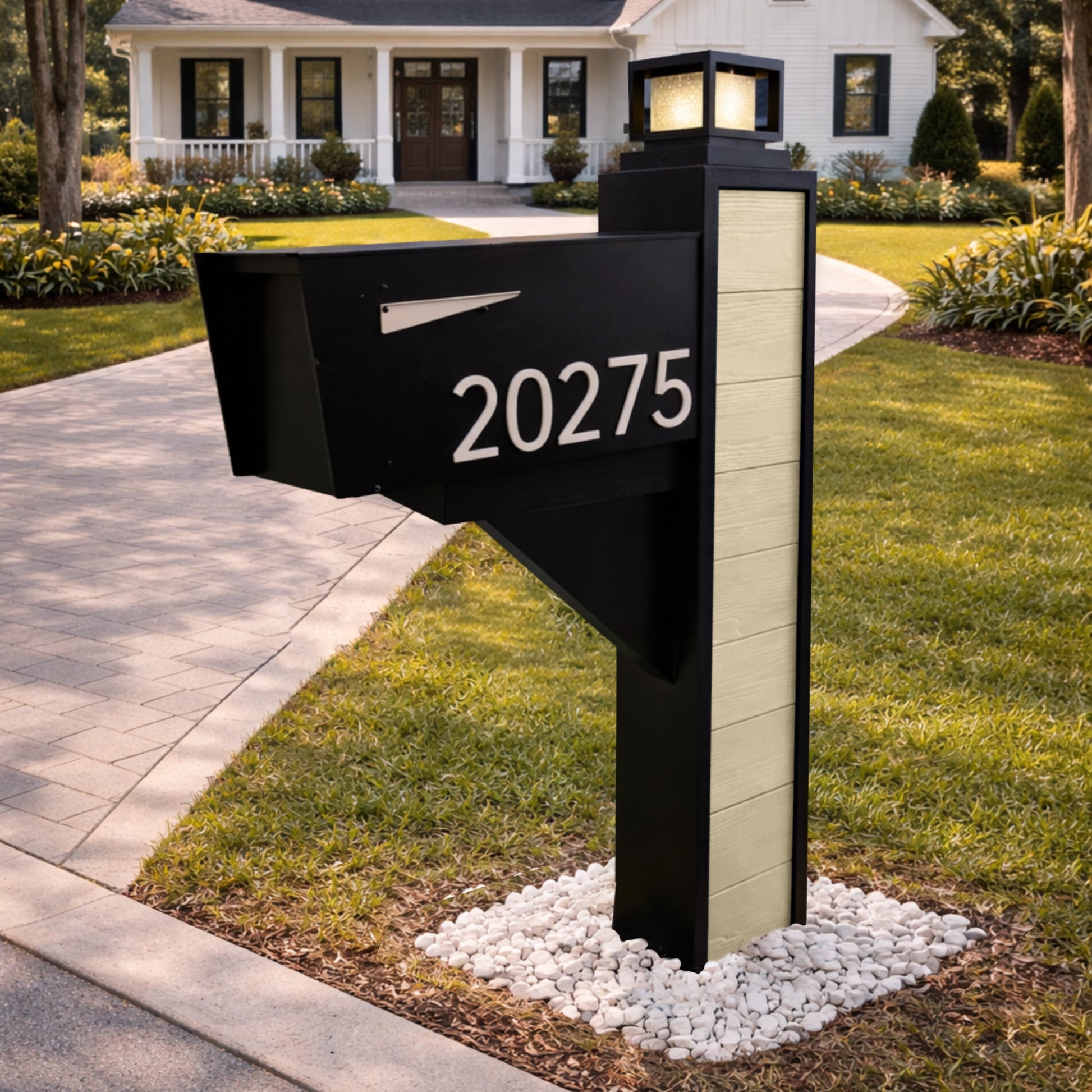 Modern Farmhouse Mailbox – Composite Edition - Dream Mailboxes