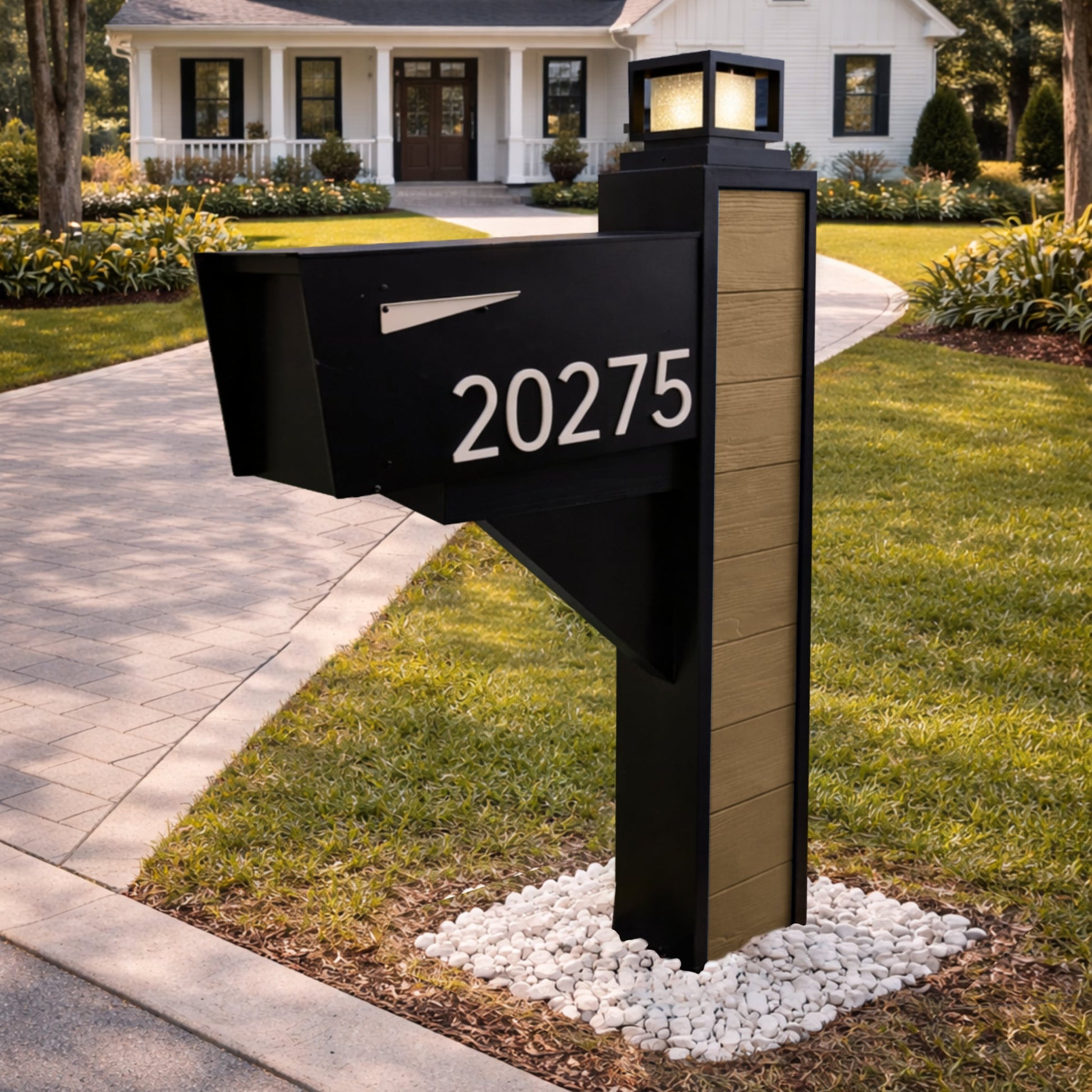Modern Farmhouse Mailbox – Composite Edition - Dream Mailboxes