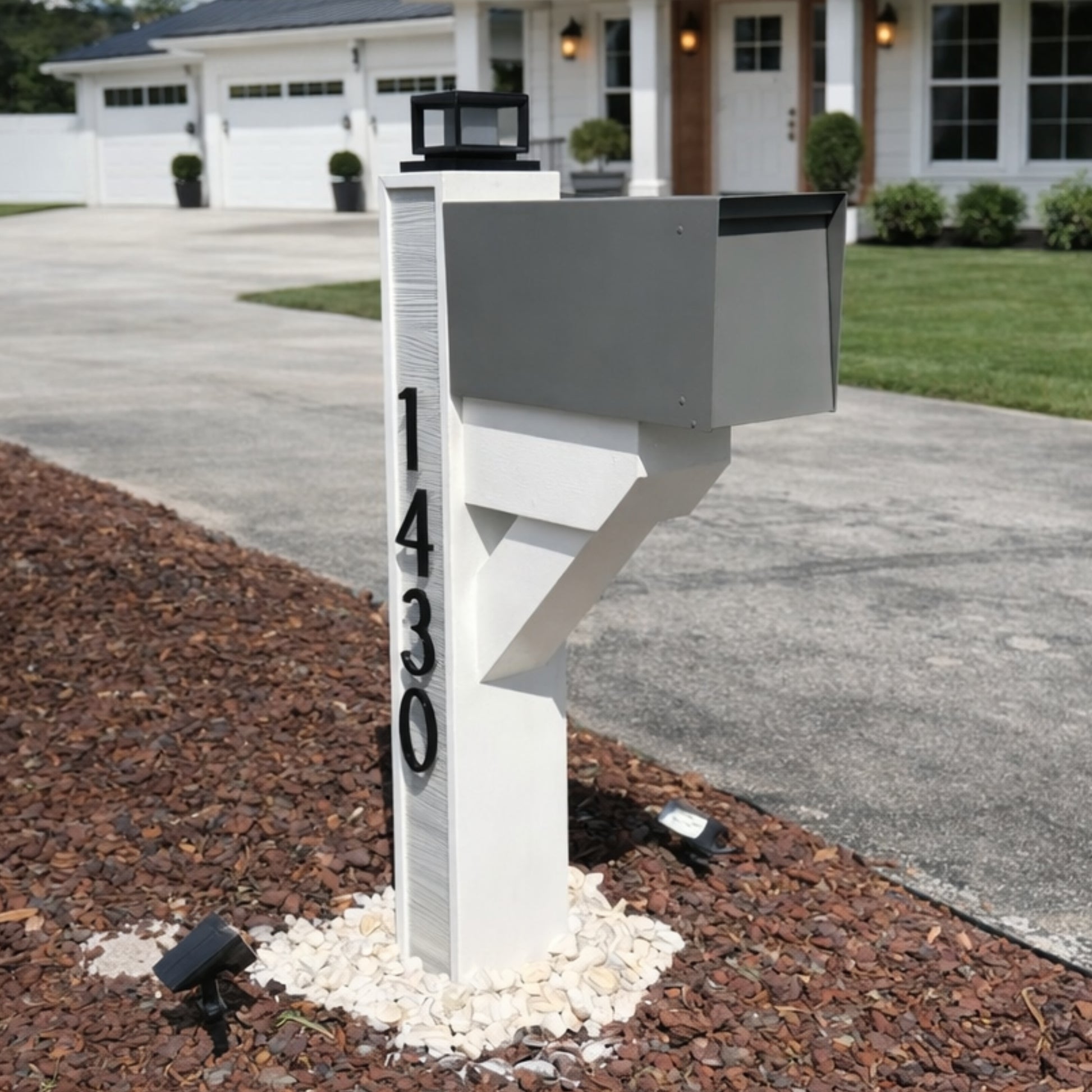 Modern Farmhouse Mailbox - Composite - Dream Mailboxes
