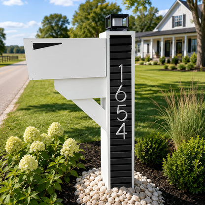 Modern Farmhouse Mailbox - Composite Slats