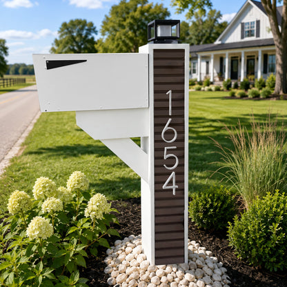 Modern Farmhouse Mailbox - Composite Slats