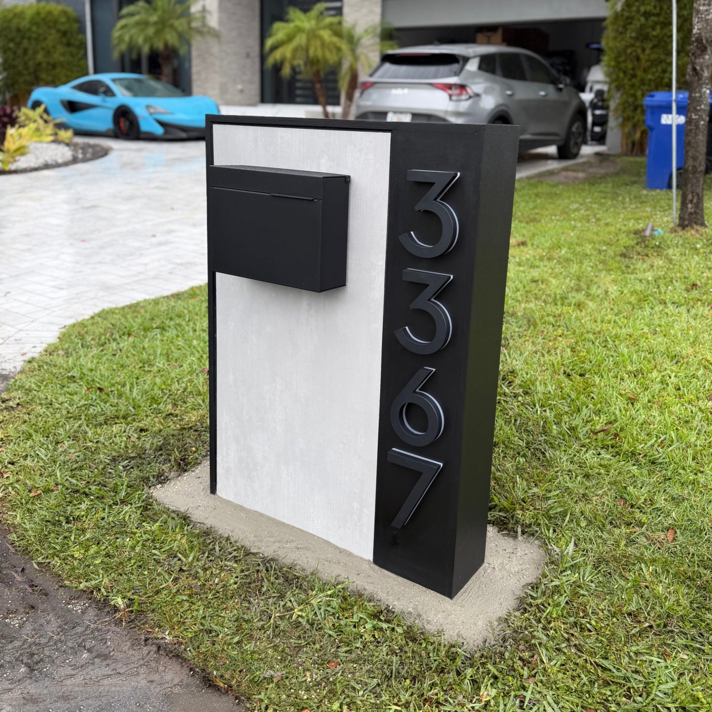 Slate Serenity Monolith (LED Backlit) - Dream Mailboxes