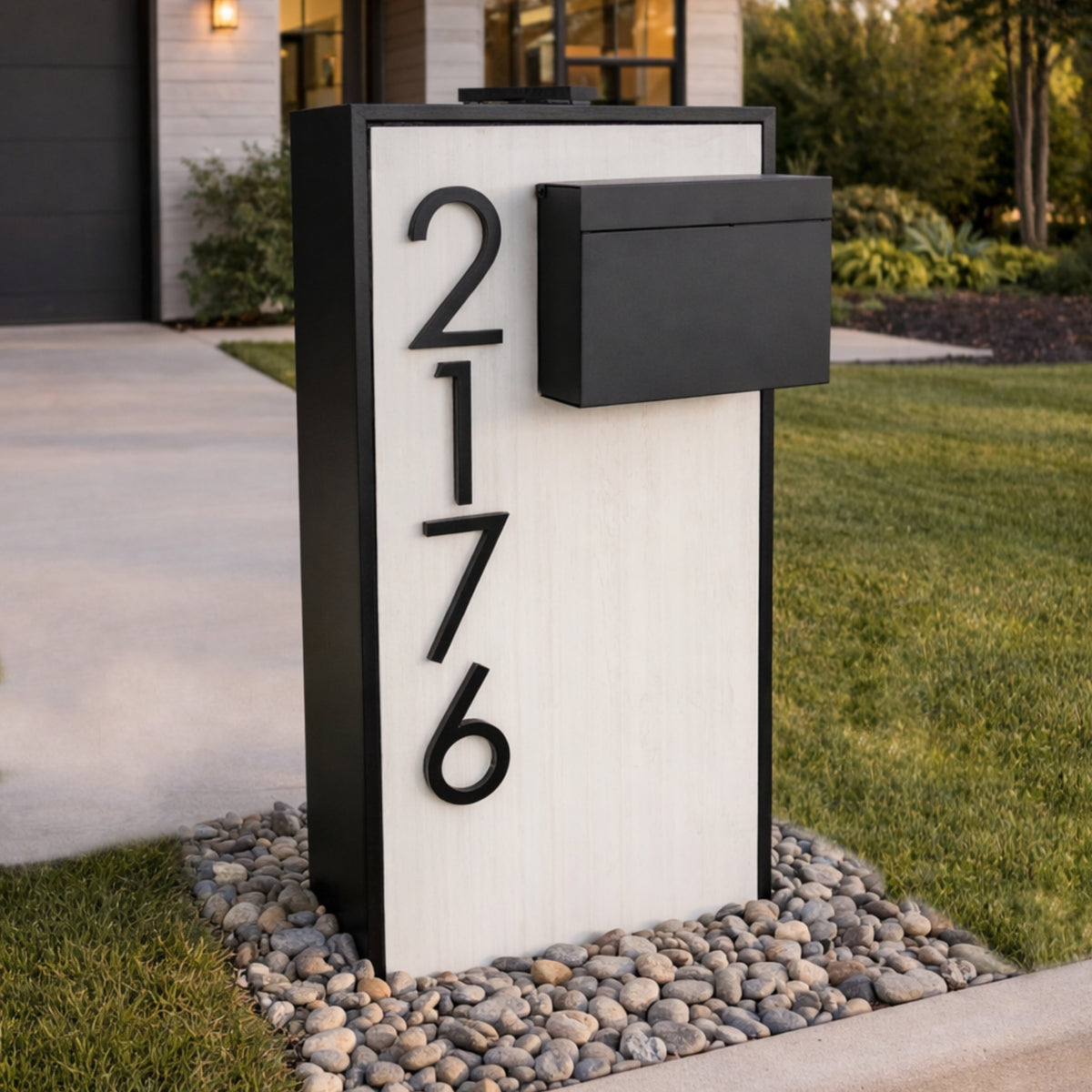 Slate Serenity Mailbox