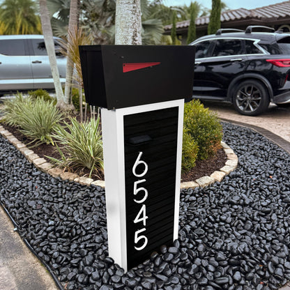 Slatline Aluminum Luxe Mailbox - Lakefield West