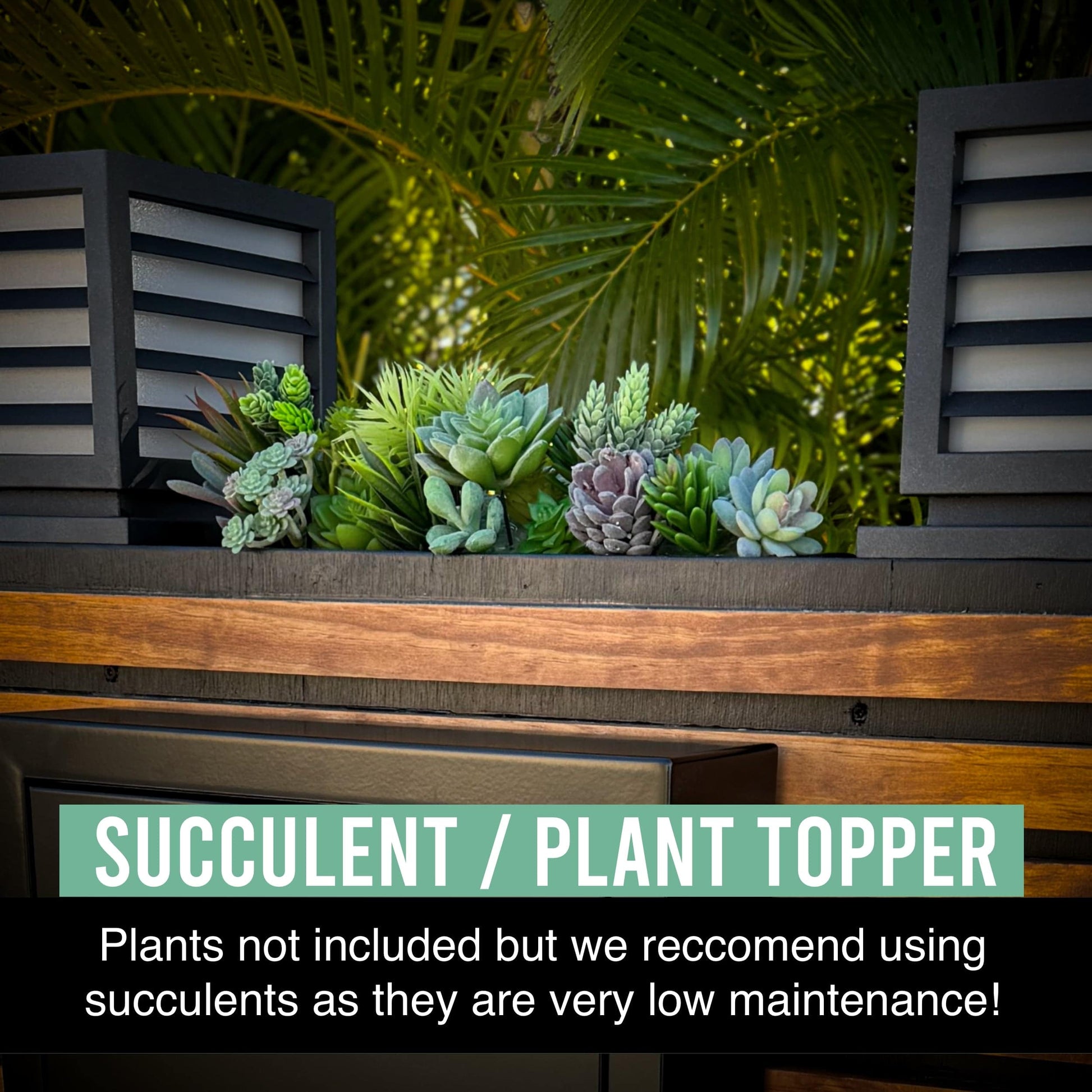 succulents around mailbox Showpiece" Vista Vantage Mailbox